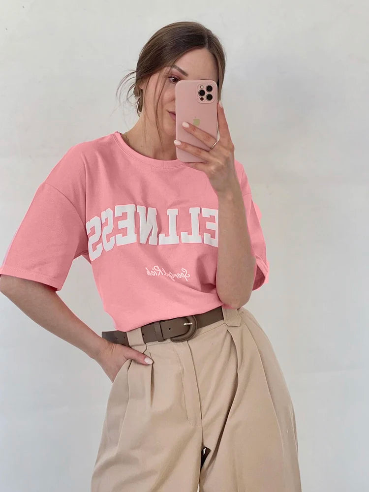 Women's Hirsionsan Loose Cotton T Shirts™ Summer Casual Soft O-neck Short Sleeves Tops