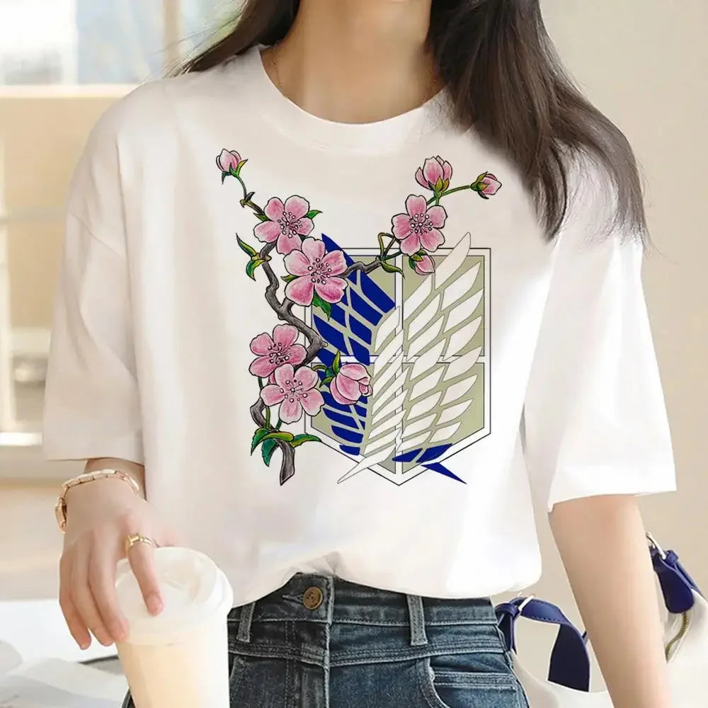 Women's T-Shirt™ Japanese Anime Attack on Titan Graphic Print Harajuku Short Sleeve Plus Size T Shirt