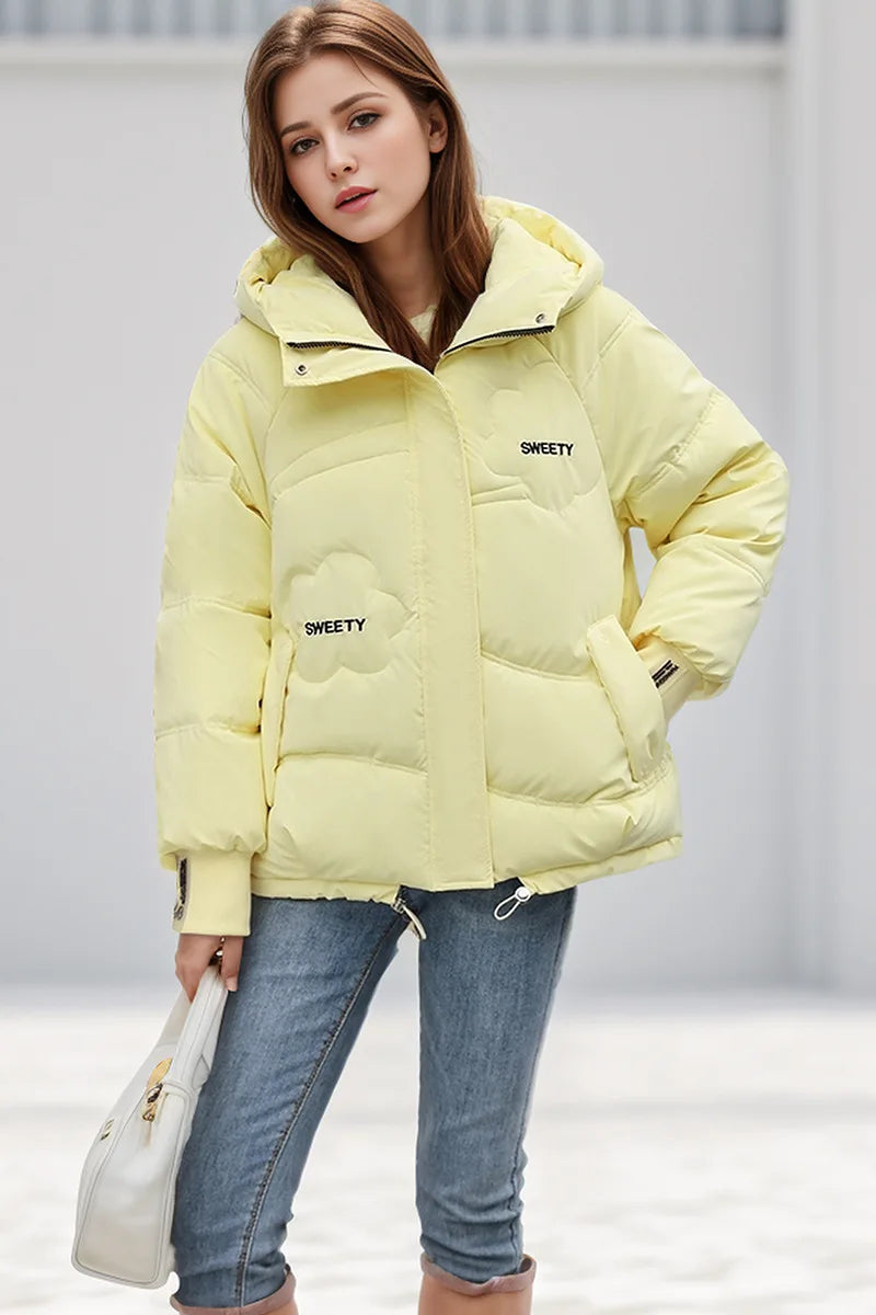 Women's Thick Coat™ Winter Cotton Casual Hooded Zipper Short Parkas Jacket