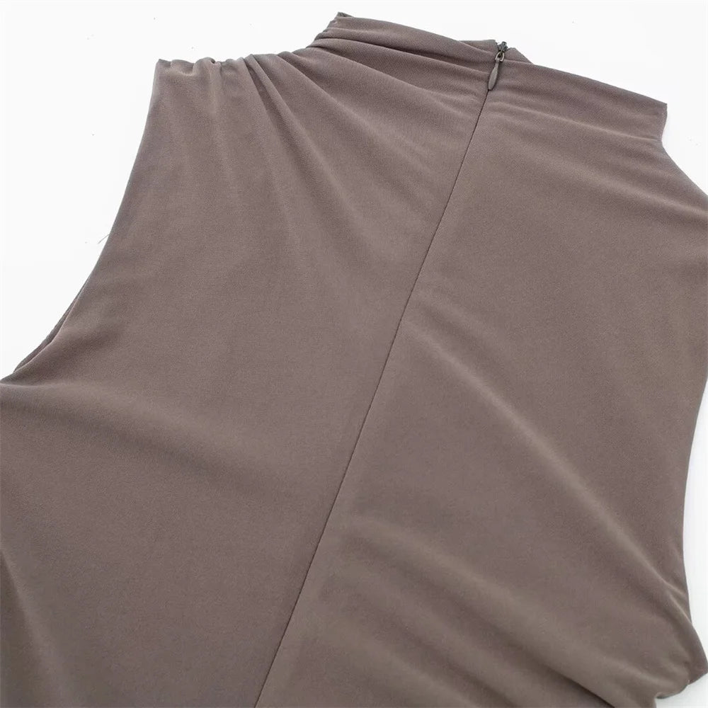 Women Dress™ Spring And Summer Fashionable Pleated Decorative Dress