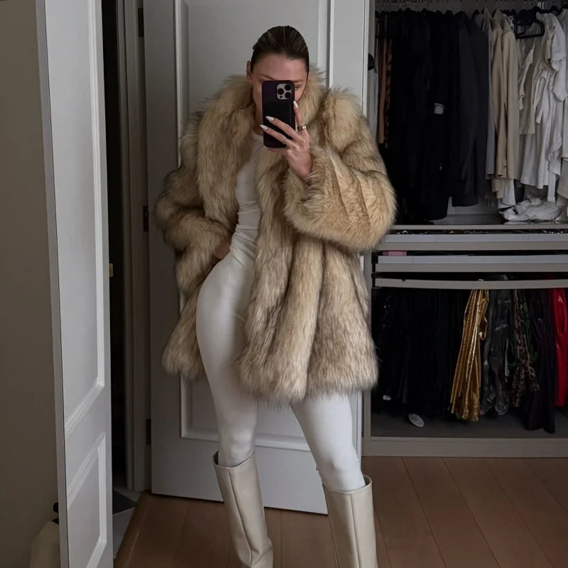 Women's Faux Fur Coat™ Vintage Fluffy Loose Faux Coat