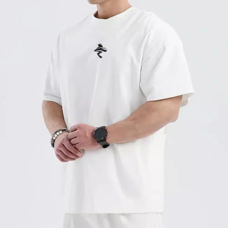 Men's Loose Oversized T-shirt™ Short Sleeves Training Mesh T-shirt