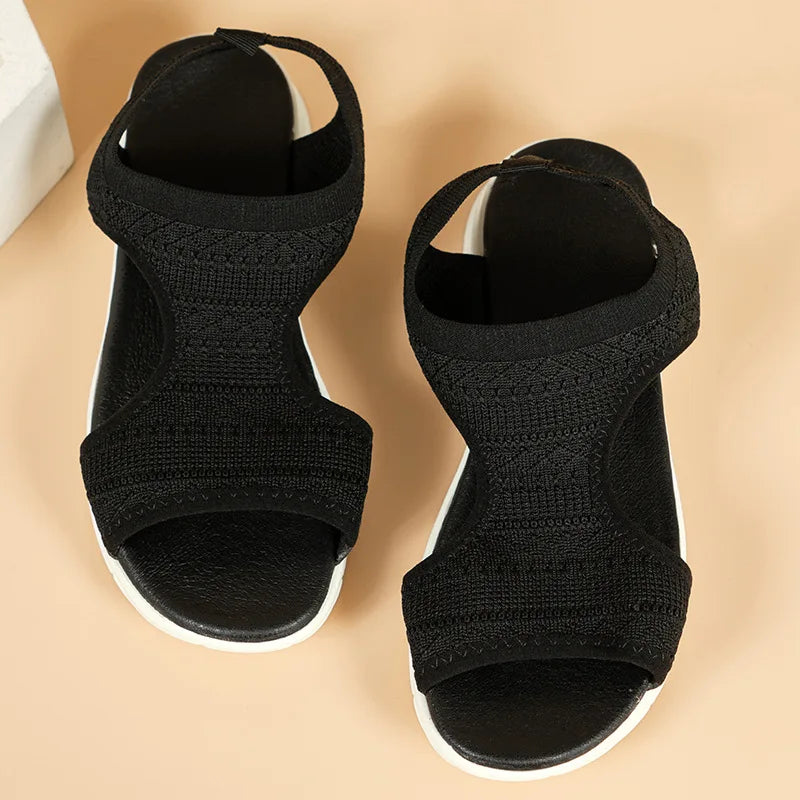 Women Summer Sandals™ Mesh Fish Platform Open Toe Wedge Sandals