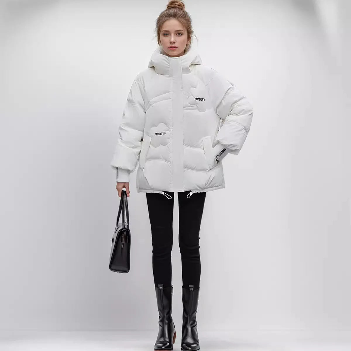 Women's Thick Coat™ Winter Cotton Casual Hooded Zipper Short Parkas Jacket