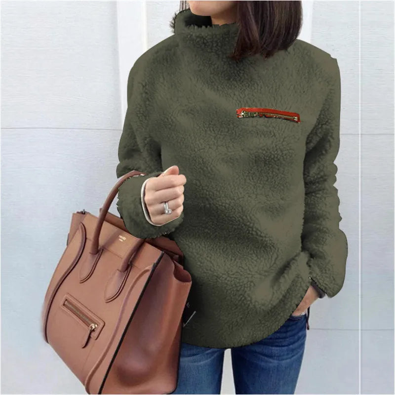 Women's Turtleneck Pullover™ Super Soft and Comfortable Solid Color Sweater