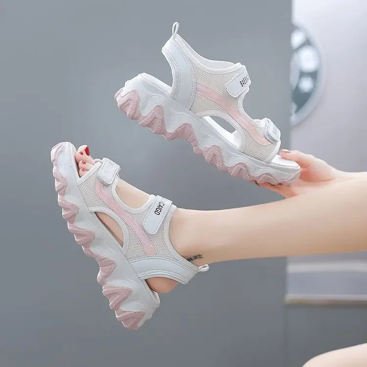 Women's Sporty Summer Sandals™ Wave Thick Bottom Platform Slippers