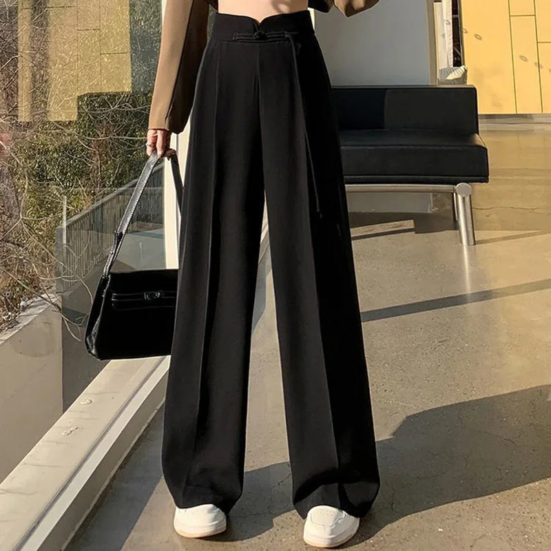 Women's Straight Leg Suit Pants™ Female Chic High Waisted Trousers