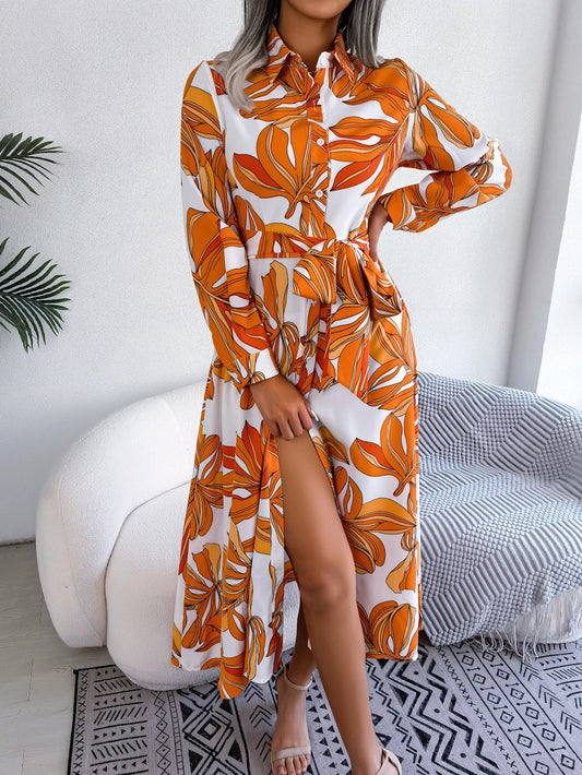 Women's Casual Floral Print Dress™ Long Sleeve Maxi Long Dress