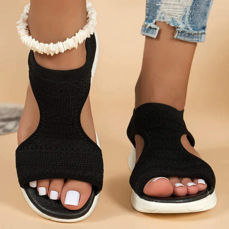 Women Summer Sandals™ Mesh Fish Platform Open Toe Wedge Sandals
