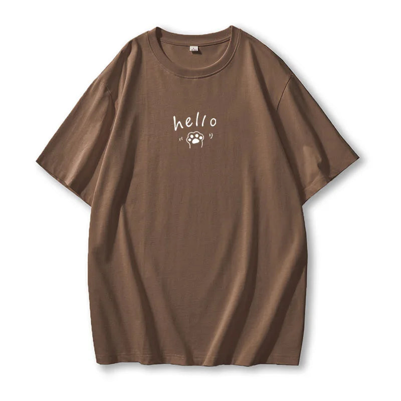 Women's Hirsionsan Graphic Printed Cotton T Shirts™ Oversized Casual Soft Short Sleeve Summer Tops