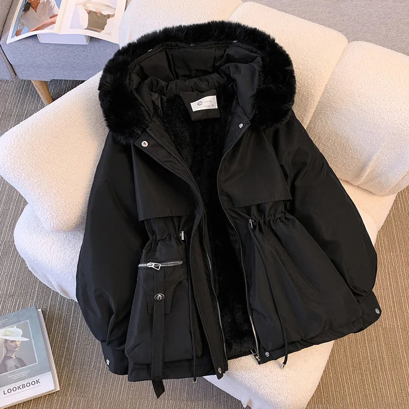 Hood Down Jacket™ Women Fleece Lined Winter Casual Coat