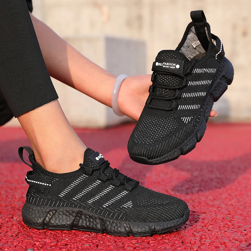 Women's Breathable Mesh Fabric Sneakers™ Lightweight Casual Versatile Flat Shoes