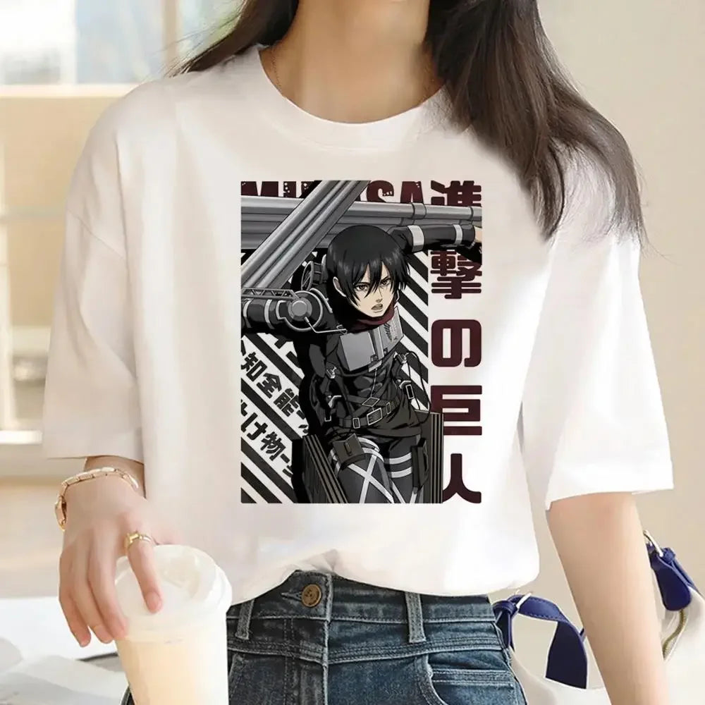 Women's T-Shirt™ Japanese Anime Attack on Titan Graphic Print Harajuku Short Sleeve Plus Size T Shirt