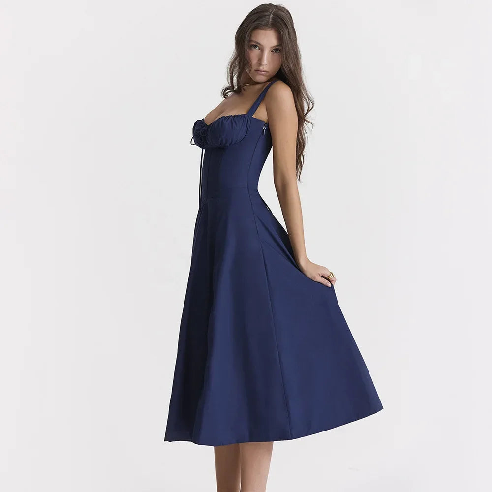 Women's Long Dresses™ Elegant Casual Tied Waist-fitted Slimming Sleeveless Side Slit Dress