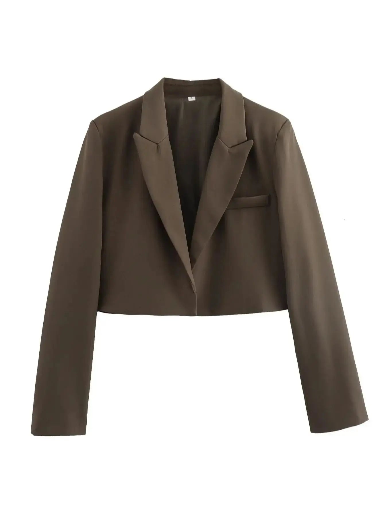 Women's Fashion Crop Blazer Jacket™ Long Sleeve Versatile Jacket