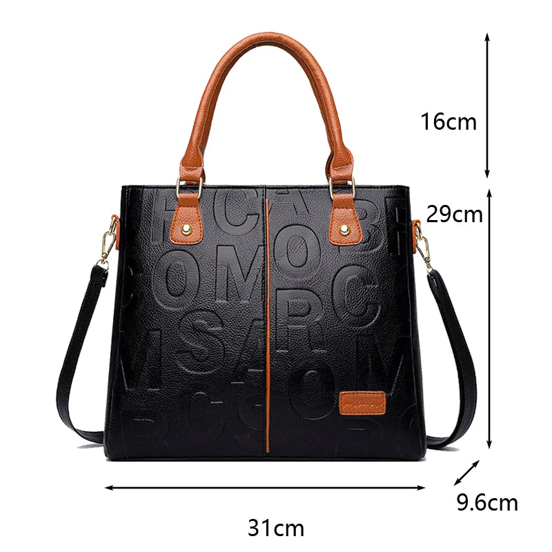 Women's  PU Leather Handbags™  Ladies Luxury Tote Handbag