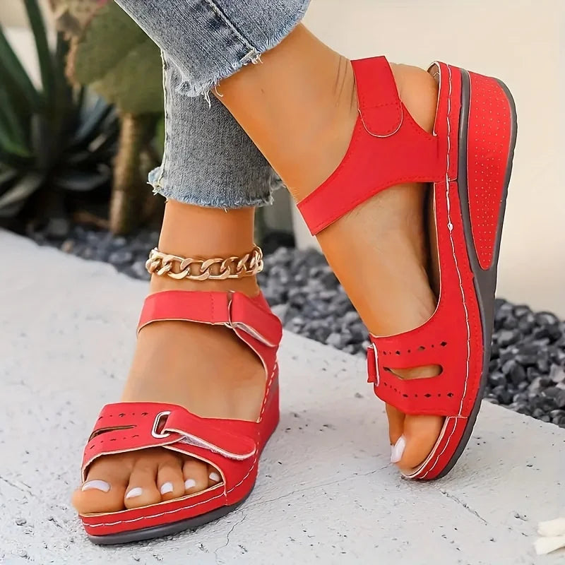 Women's Open Toe Sandals™ Summer Softs Wedge Buckle Orthopedic Sandals