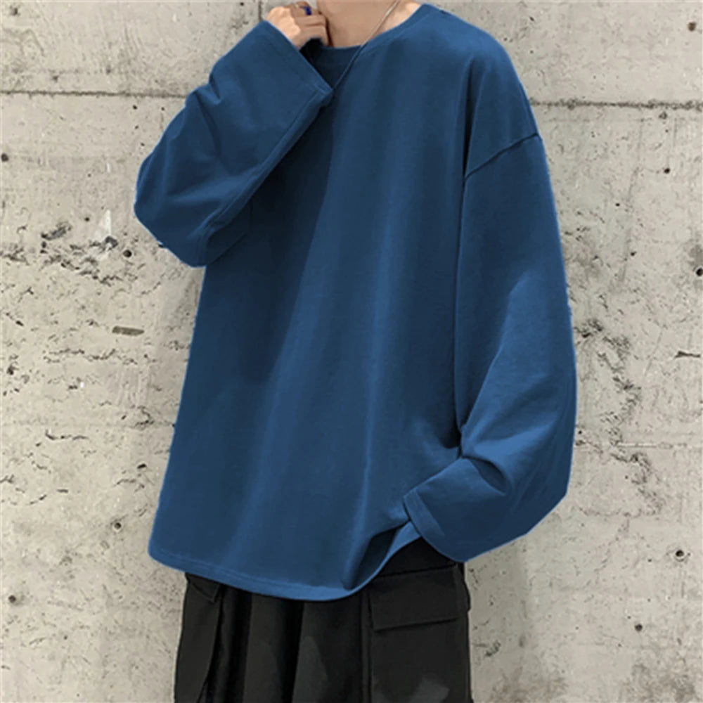 Men's T-shirt™ Cotton Oversize Long sleeves t shirt