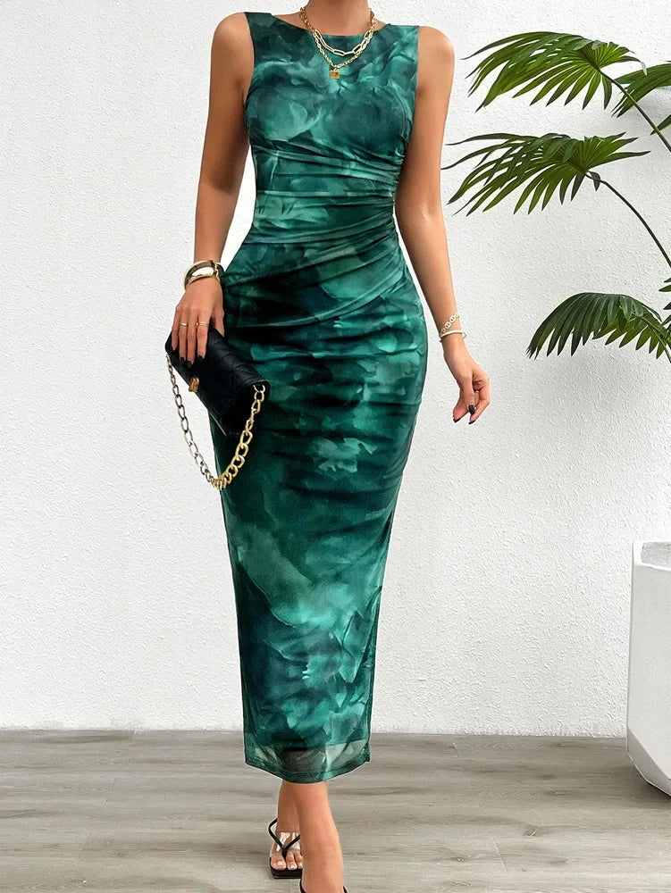Women's Fashionable Long Dress™ Slimming Sleeveless Tight Bottom Split Dress