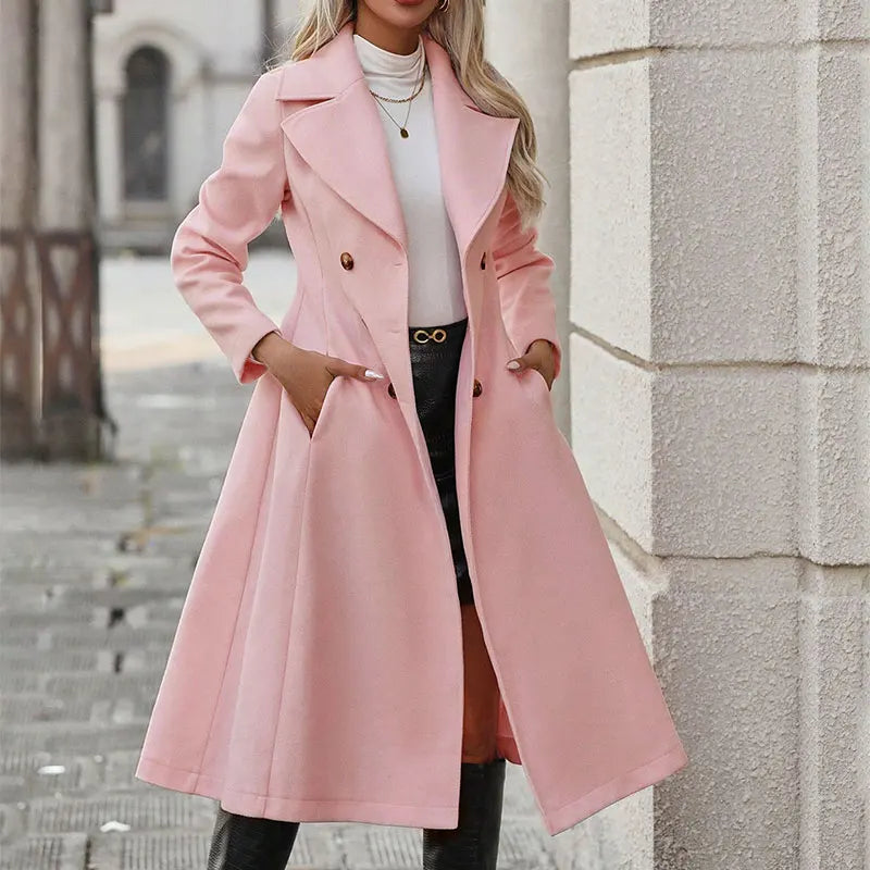 Women's Winter Coat™ Long Sleeves Double Breasted Jacket