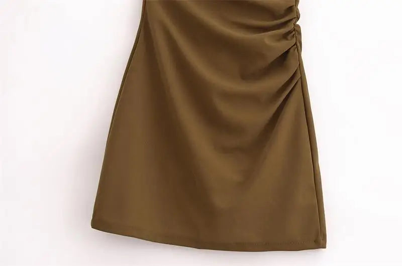 Women Dresses™ Fashion Tight Ruched Mini Dress