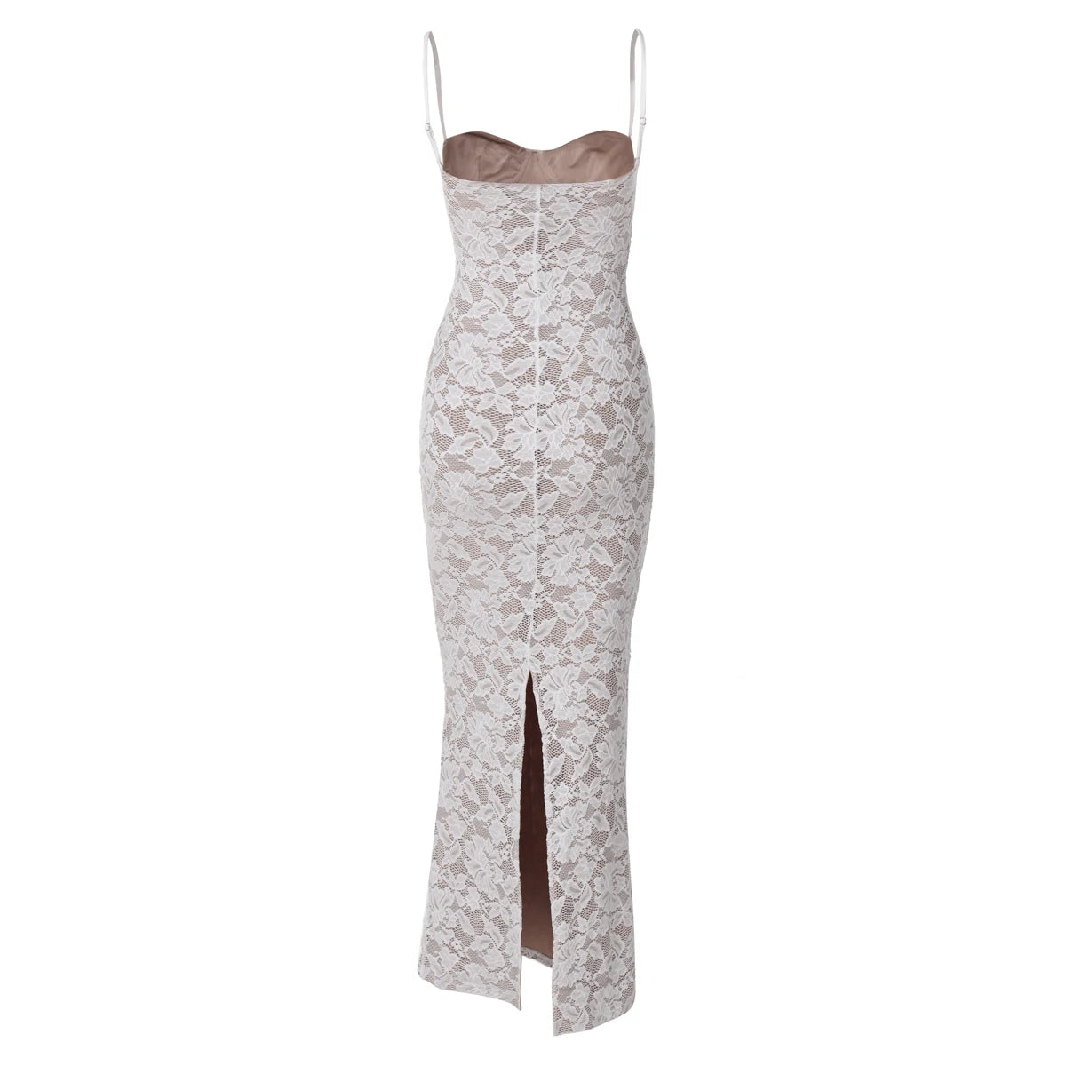 Women's Floral Print Slips Backless Dress™ Patchwork Mesh Slit Sexy Bodycon Maxi Dress