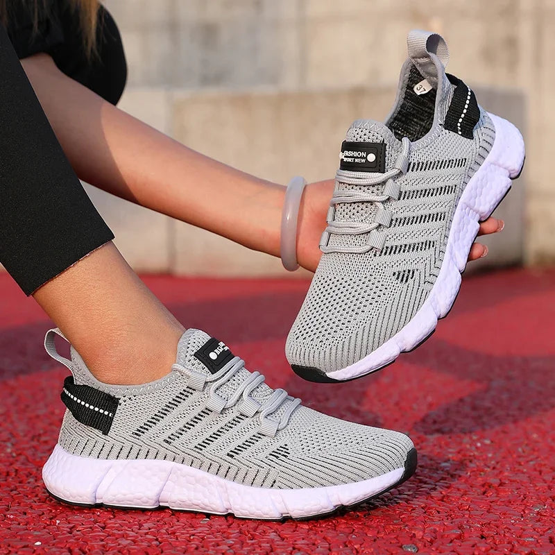 Women's Breathable Mesh Fabric Sneakers™ Lightweight Casual Versatile Flat Shoes