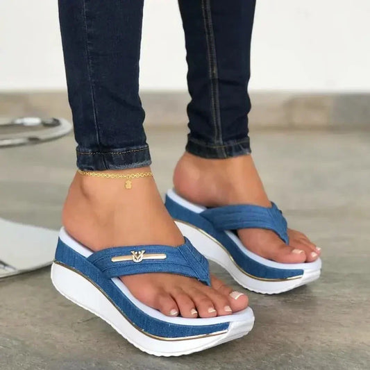 Women's Casual Slippers™ Platform Wedges Summer Slip-On Flip Slippers