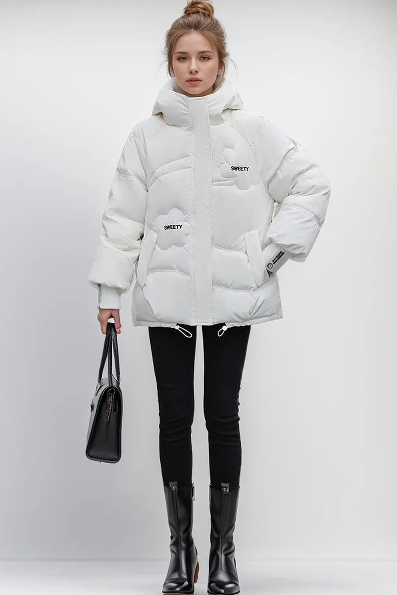 Women's Thick Coat™ Winter Cotton Casual Hooded Zipper Short Parkas Jacket