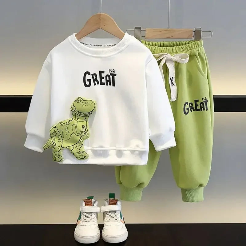 Girls & Boys Tracksuit™ Children Cartoon Dinosaur Tracksuit