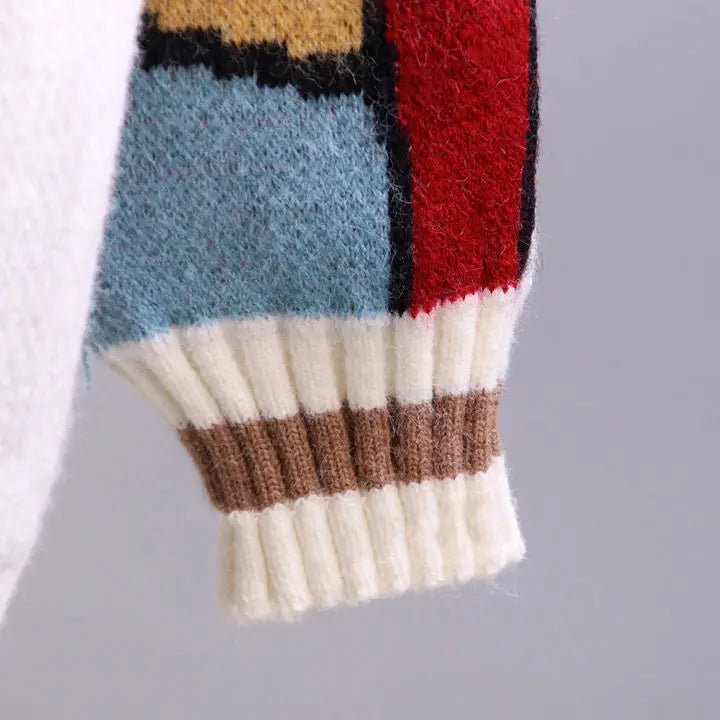Women's Disney Knitted Cardigan™ Donald Cartoon Loose Wild Thicken Kawaii Sweater