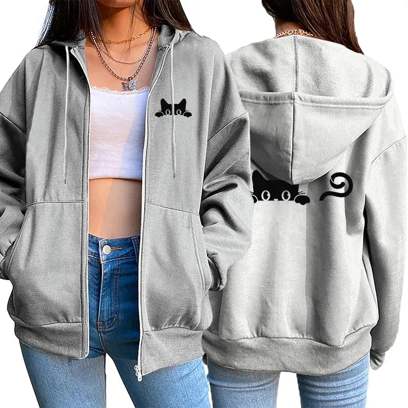 Women's Cardigan Hooded Sweatshirt™  Casual Jogging Versatile Sport Coat