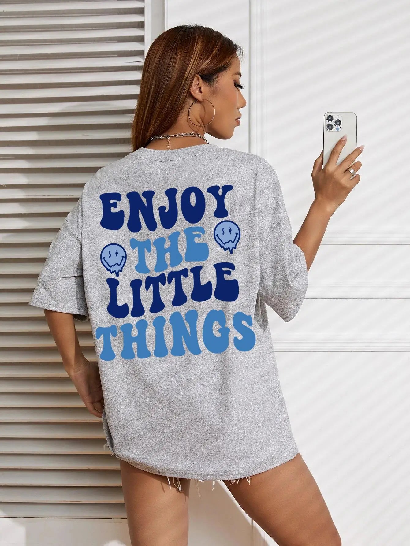 Women's Letter Printed Women T-Shirts™ Loose Oversized Casual Short Sleeves Tees