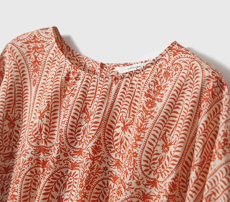 Women's Vintage Bow Bandage Print Shirts™ Korean Batwing Sleeve  Tops