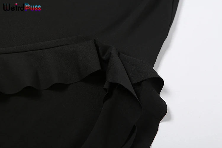Women's Elegant Strapless Dress™ Irregular Tassel Trend Skinny Split Maxi Bodycon Dress