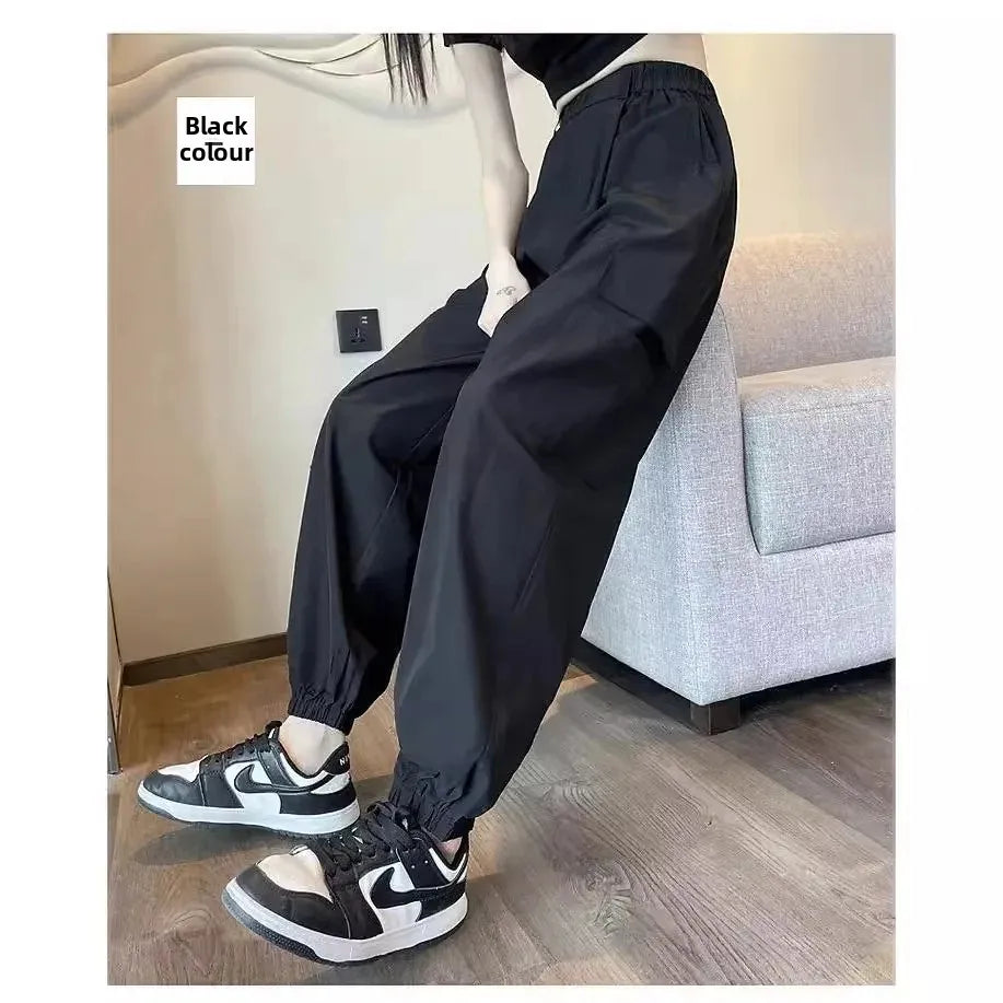 Women's Thin High Waist Cargo Pants™ Long Drapey Quick Dry Trousers