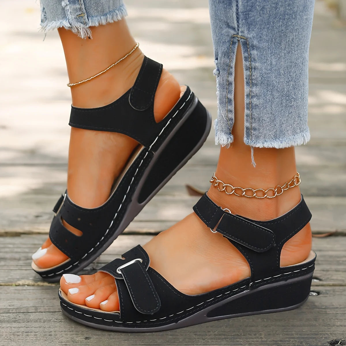 Women's Open Toe Sandals™ Summer Softs Wedge Buckle Orthopedic Sandals