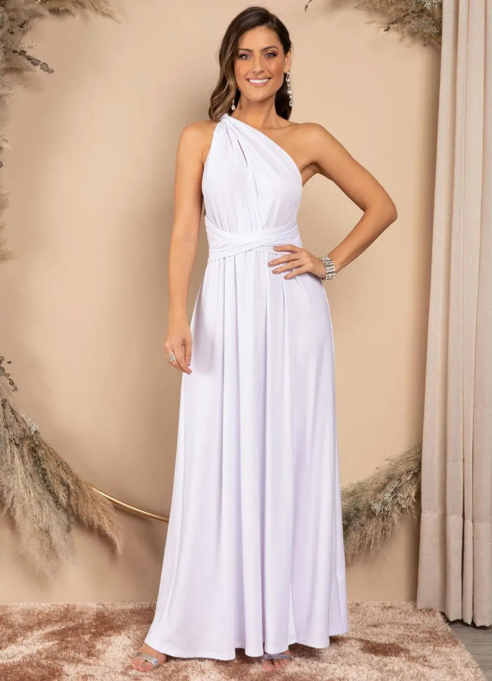 Women's Multi-worn V-neck Long Dress™ Strapped Summer Maxi Dress