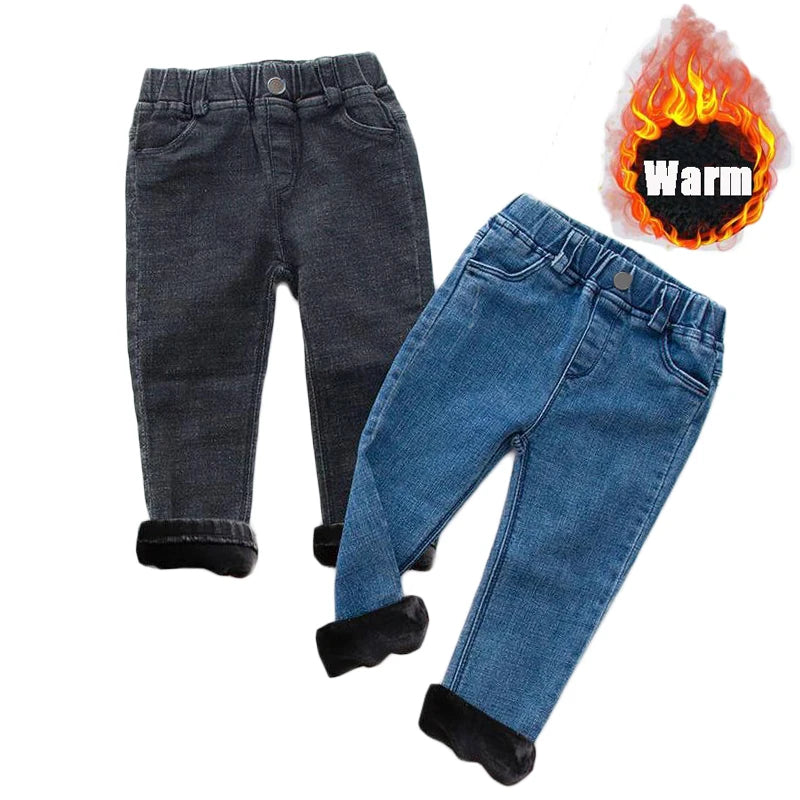 Baby Kids Thick Jeans™  Boys & Girls Denim Pants