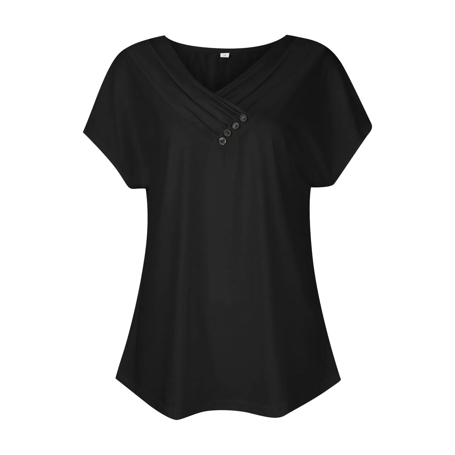 Women's Oversized T-Shirt™ Solid Color V Neck Short Sleeve Basic Tops