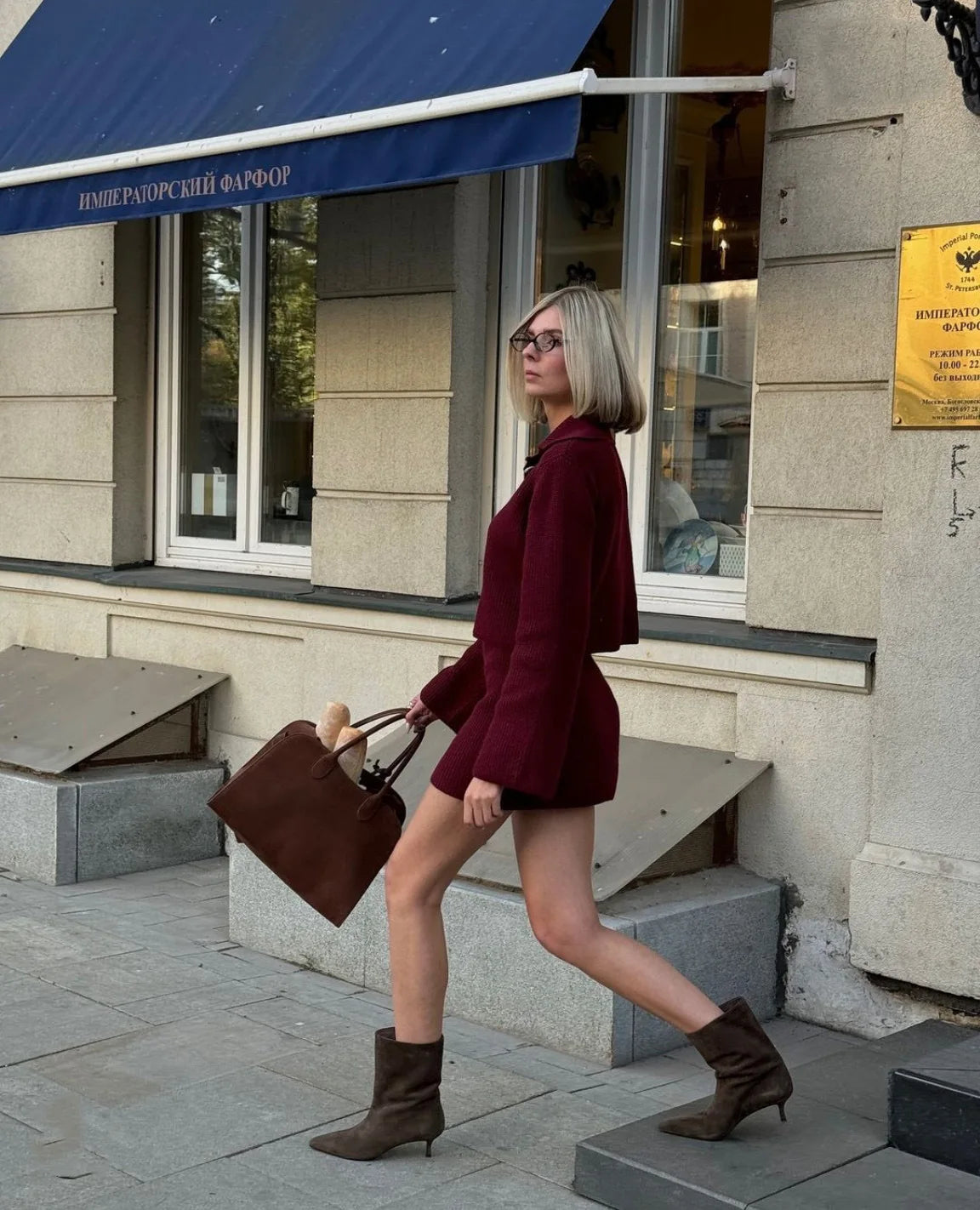 Women's Knitted Shirt and Skirt Set™ Long Sleeve Single Breasted Turn-Down Collar Shirt & Mini Skirt Cardigan Suits