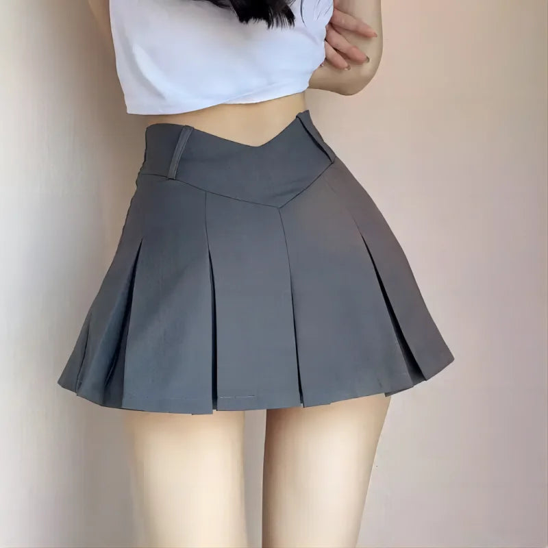 Women's Skirts™ Slim fit V-waist pleated skirt