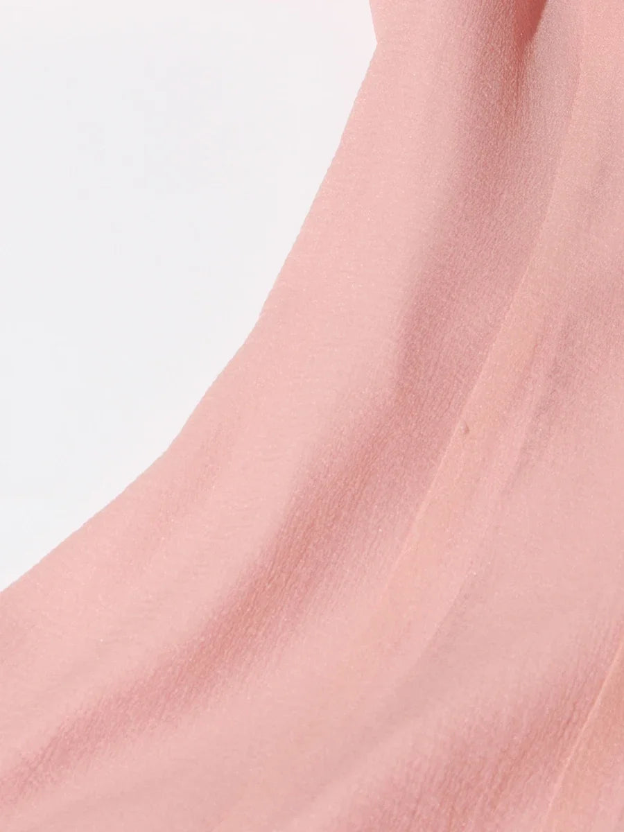 Women's Dress™ VGH Sweet Ruffles Elegant Knee Length Round Neck Flare Sleeve High Waist Spliced Button Dress