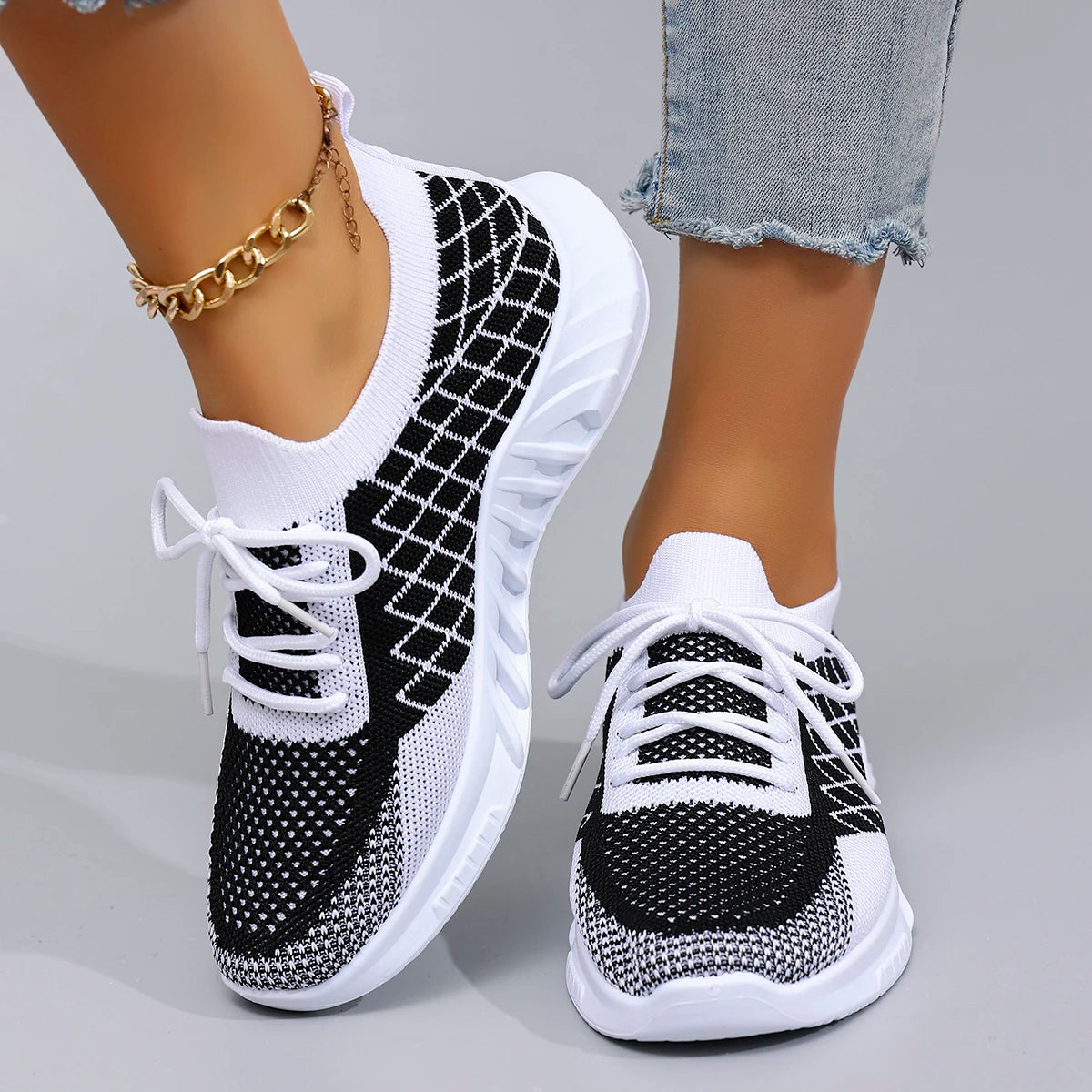 Women's Casual Sneakers™ Lace up Comfortable, Breathable, Lightweight, Wear Resistant Shoes