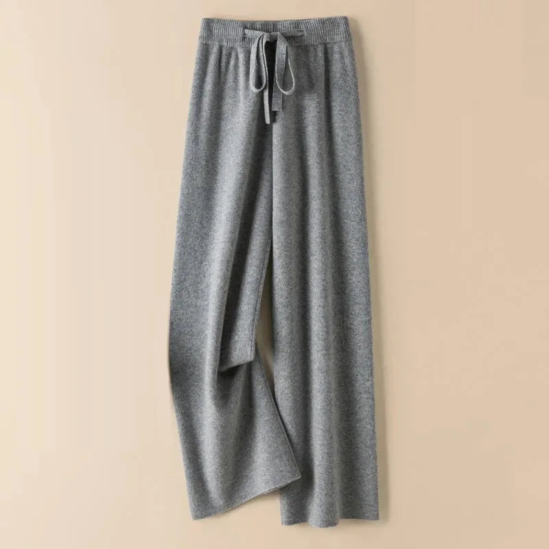 Women's Knitted Elastic High Waist Pants™ Straight Ankle-Length Soft Pants