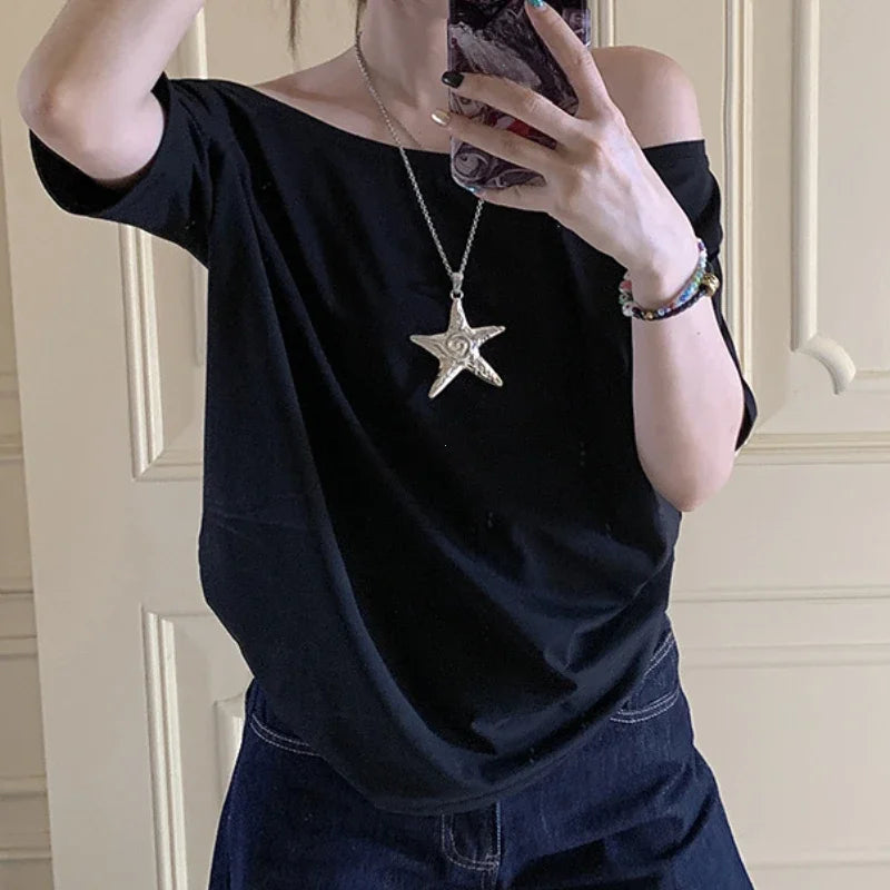 Women's Summer T-shirts™ Casual Clean fit Short Sleeve Y2k Top Aesthetic Clothes