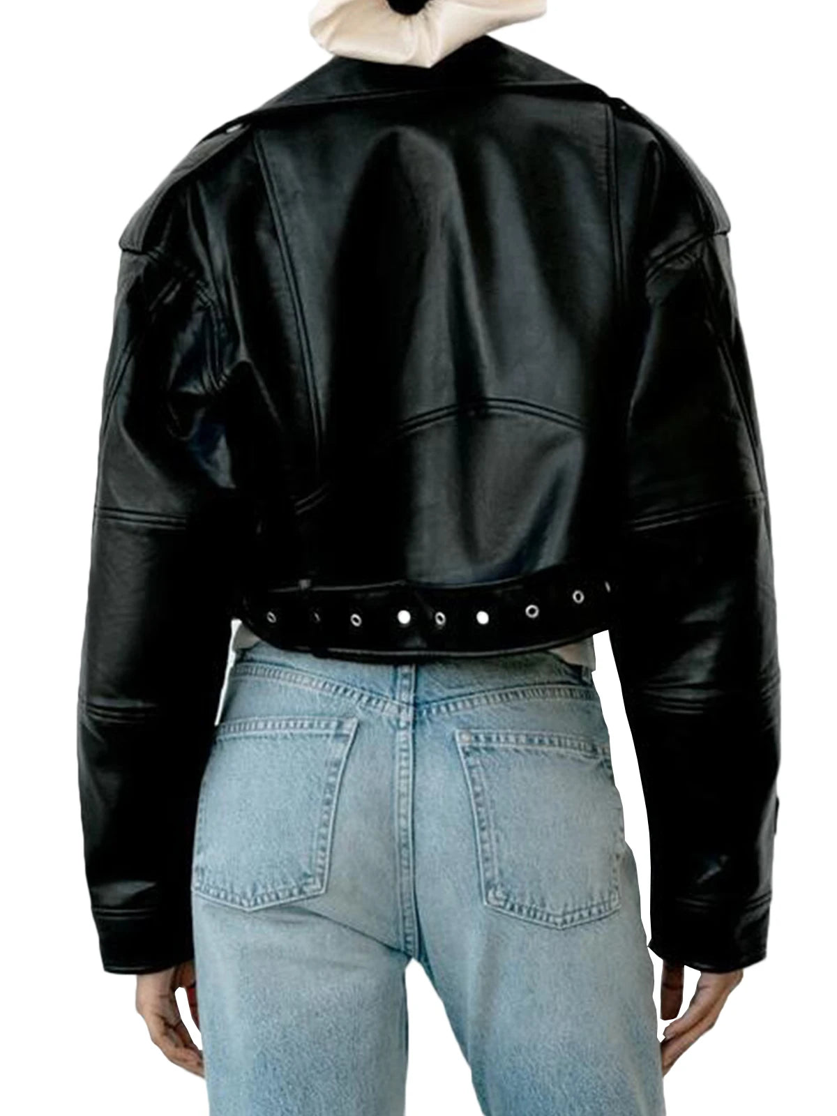 Fitaylor Women's Leather Jacket™ Short Leather Jacket