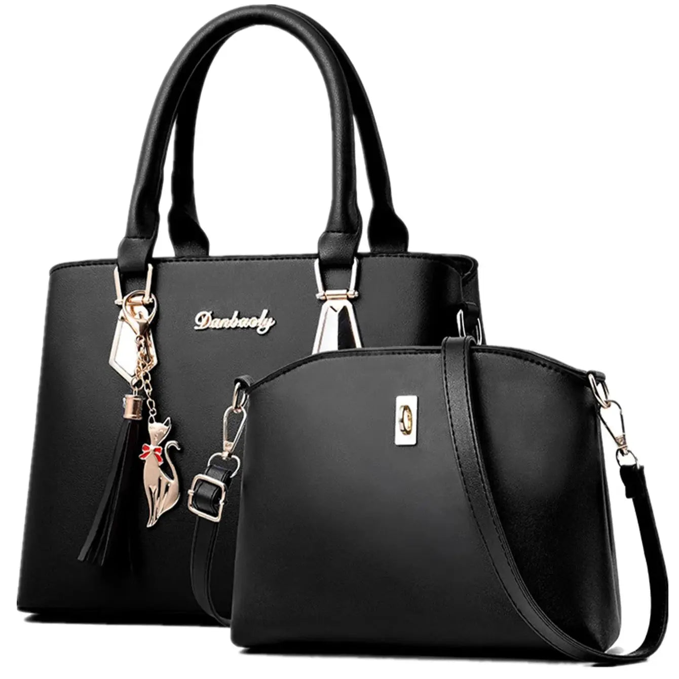 Women's handbag™ shoulder bag messenger and mother bag two bag set