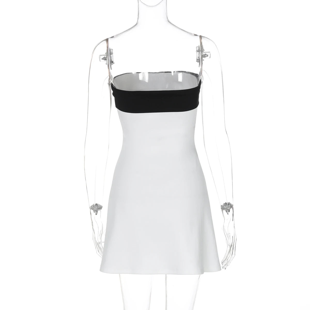 Women's Strapless Patchwork Mini Dress™ Elegant Bodycon Mini Dress