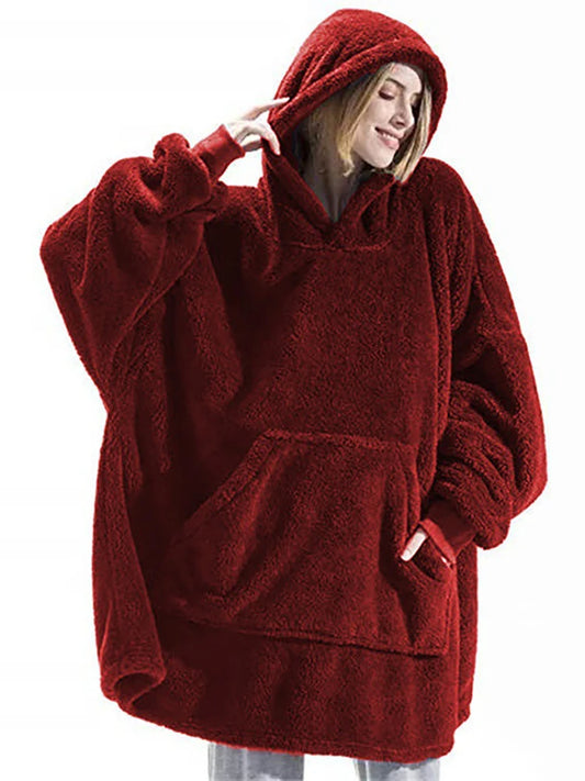 Women's Double-faced Fleece Hoodie™  Oversize Large Pocket Sweatshirts